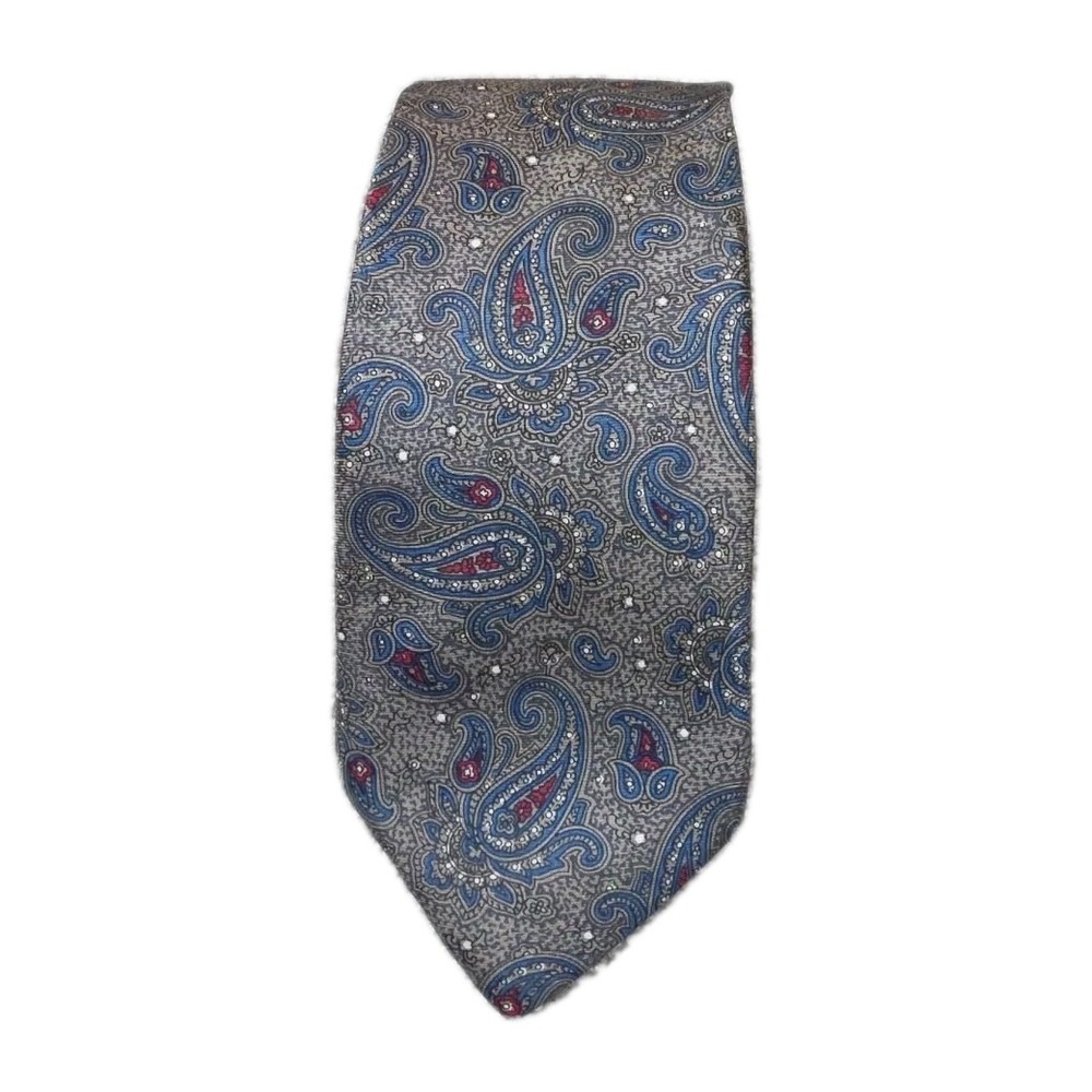Vintage Christian Dior Men's Neck Tie Silk Paisley‎ MULTICOLOR Made in USA